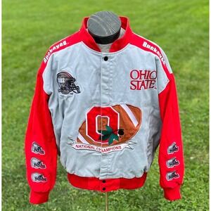 Vintage Ohio State Buckeyes Jacket 2002 National Champions Varsity Style
